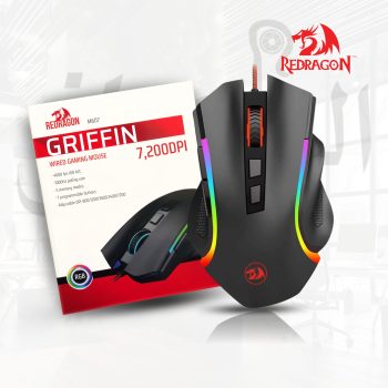 Redragon M607 8 Buttons Gaming Mouse (R G B, 7200DPI)