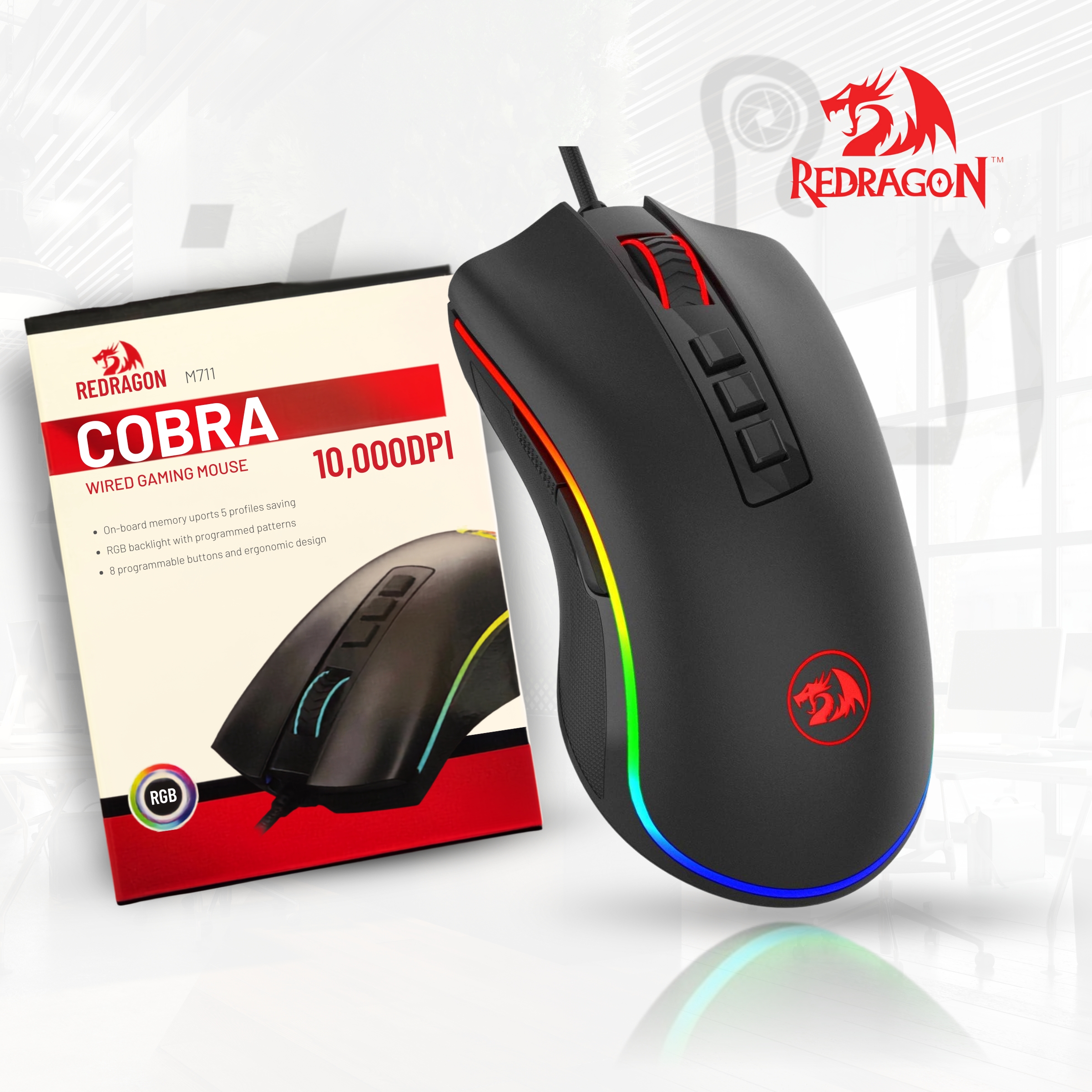 mouse gaming redragon m711