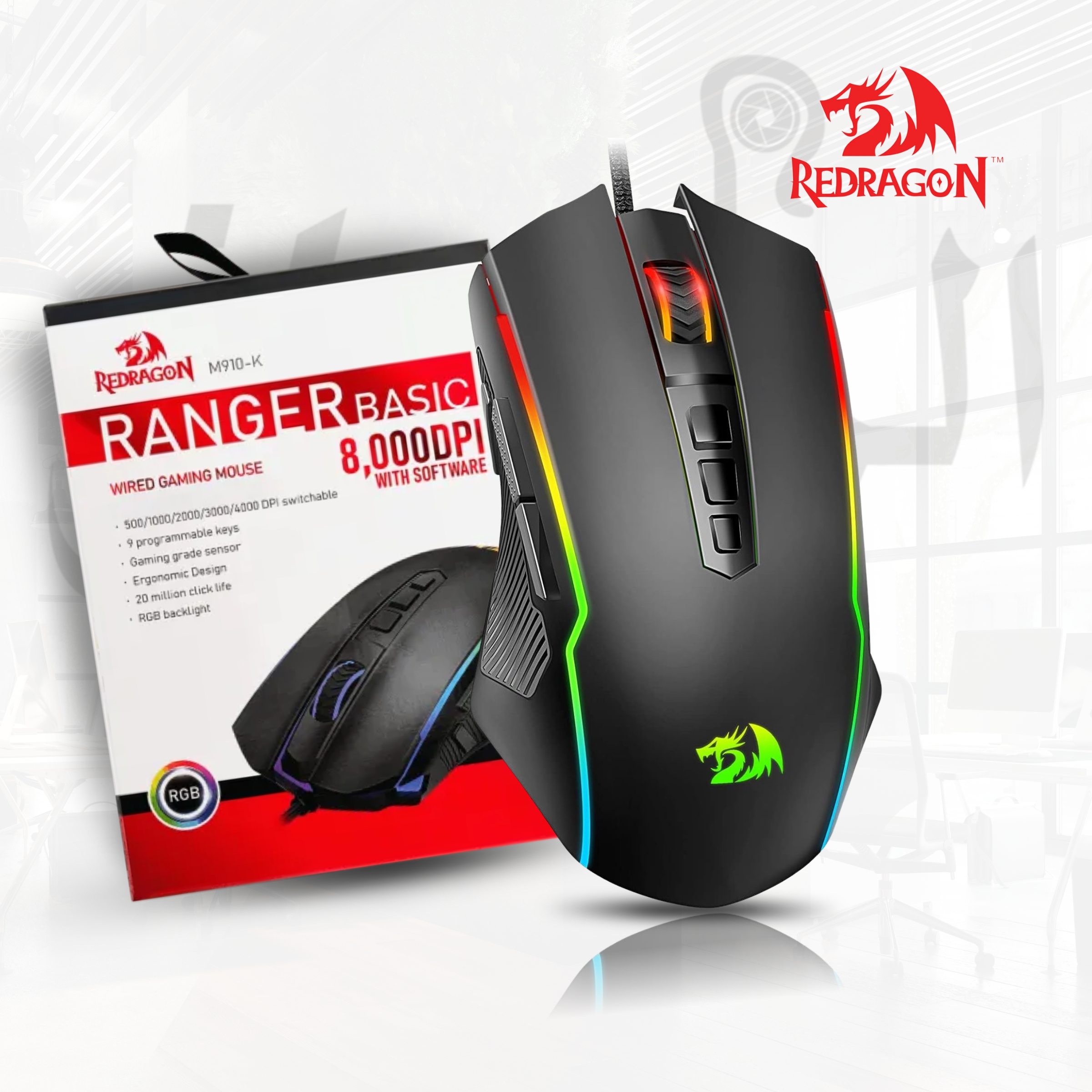 mouse gaming redragon m910-k